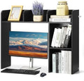 VEVOR Wood Desk Shelf, Desktop Bookshelf, Desk Storage Hutch with 6 Shelves, Office Countertop Organizer 3-Tier Display Rack, with Anti-Slip Feet Pads, for Office, Home & Dorm, Black by VEVOR