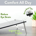 Desk Dry Erase Board with Erasable Marker, Angled Writing Tablet - Image 3