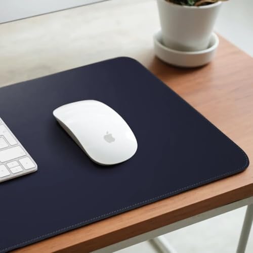 Leather Desk Pad – Premium Leather Desk Mat for Office and Home, Elegant Desk Mat and Writing Pad Maruse - Navy Blue - Image 3
