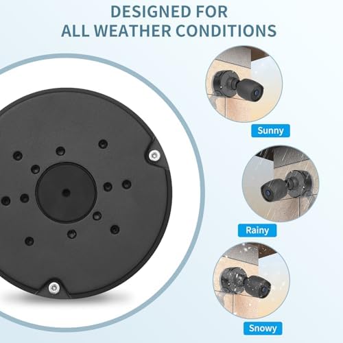 Junction Box Mount Compatible with Ubiquiti Camera Metal Junction Box Accessories for Unifi Dome Turret Bullet Cameras (G3,G4,G5, G6, AI,Pro) - Image 3