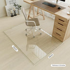 [Tempered Glass] 30" x 55" Glass Office Chair Mat for Carpet - Image 2