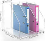Acrylic Paper Tray Stackable Letter Organizers, Clear Paper Tray Desk Organizer, 3-Tier, Desk A4 File Holder for Office Document Desktop File Tray-2pack - Image 2