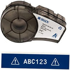 Brady Authentic (M21-750-595-BL) All-Weather Vinyl Label for Indoor/Outdoor ID, Lab and Equipment Labeling, White on Blue- For M210, M210-LAB, M211, BMP21-PLUS and BMP21-LAB Printers, .75" W, 21' L by BradyCorp