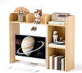Desktop Bookshelf, 3-Tier Wood Countertop Bookcase with 5 Shelves, Desk Hutch for College Dorm, Multipurpose Desk Organizer Shelf Display Rack for Home Office, Hutch Top Only by SILKYDRY