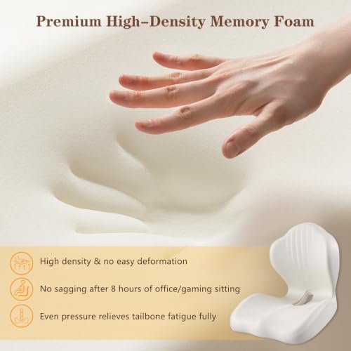 Ergonomic Seat Cushion with Back Support, Pink - Image 6