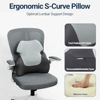Season Guard Back Support Pillow, Lumbar Pain Relief Cushion for Office/Car - Image 3