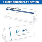 30 Pieces Acrylic Name Plate for Desk, 8.54'' x 3'' Name Tent for Meeting - Image 3
