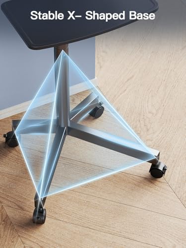PERLESMITH Rolling TV Stand on Wheels for 23-65 Inch TVs,Tilt Mobile TV Cart Holds up to 99 lbs with Adjustable Height Shelf, Outdoor TV Stand for Bedroom Max VESA 400x400mm PSTVMC04 (Pack of 2) - Image 5