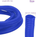 DMiotech 20ft Wire Loom Split Tubing 2 Inch(50.8mm) ID Blue - Image 3