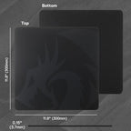 Redragon PG1M Glass Mouse Pad - Ultra-Smooth Precision Surface with Non-Slip Base, Easy to Clean, Hard Mousepad for Gaming - 11.8 x 11.8 x 0.15 inches, Black - Image 7