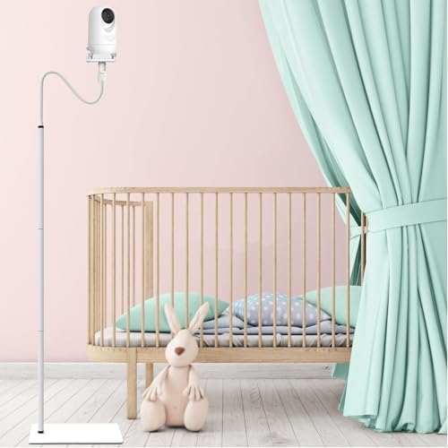 Baby Monitor Floor Stand Holder Mount Compactible for Nanit Pro & Flex Stand,Infant Optics DXR-8 Pro,VTech,Momcozy,HelloBaby,VAVA,nooie IPC100,Motorola VM75/VM50G/VM44 - Image 6
