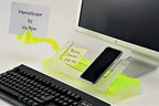 MemoScape Adjustable in-Line Document Holder for Typing | Reduce Neck Strain, Improve Focus, Boost Desk Organization/Workflow | Paper Holder Stand for Desk and Home Office - Chartreuse (VUR 3040) - Image 2