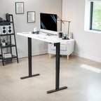 VIVO White 60 x 24 in Standing Desk, DESK-KIT-B06W - Image 2