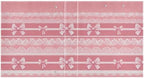 Pink White Bow Stripes Round Ring Binders 1.5 Inch 3 Ring Binder with Clipboard Holds 200 Sheets Office Home School - Image 3