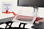 MemoScape Adjustable in-Line Document Holder for Typing | Reduces Neck Strain, Improves Focus, Boosts Desk Organization, and Workflow | Paper Holder Stand for Desk and Home Office - Red (VUR 3060) - Image 2