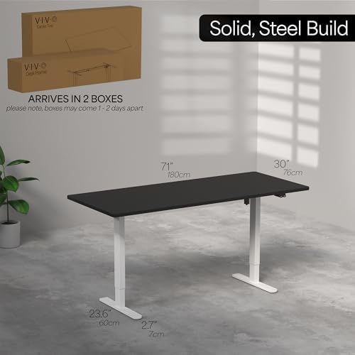 VIVO Black 71 x 30 in Standing Desk, DESK-KIT-0W7B - Image 6