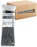 Kable Kontrol Cable Zip Ties, 18 Inch, 1500 Pcs, HD 175lbs Test, Black by KABLEKONTROL%C2%AE