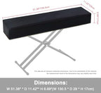 Piano 88 Keys Keyboard Dust Cover with Music Stand Opening of Zipper Design, Dust Proof Cover Compatible for Roland FP30 FP30X Digital Pianos Keyboards - Image 3