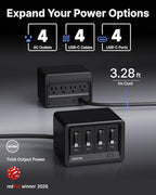Gitryin 12-in-1 Desktop Charging Station, 160W USB Retractable GaN Charger - Image 6