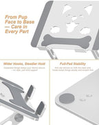 Aoviho Aluminum Laptop Stand for Desk Fit for All 10"-17.3" Laptops, Silver - Image 6