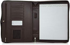 Dark Brown Zippered Portfolio Binder - PU Leather Business Portfolio Organizer - Padfolio for Men & Women with US Letter Notepad, 10.5 Inch Tablet Pocket & Gift Box by Lautus Designs - Image 6