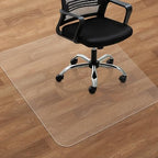 Office Chair Mat for Hard Floors - 47''×47'',Heavy Duty Clear Wood/Tile Floor Protector PVC Transparent by SHAREWIN