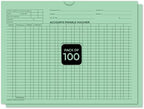 Accounts Payable Voucher Envelopes General Accounting Style, Green 100 Pack by Unknown