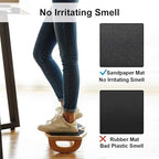 StrongTek Under Desk Footrest, Wooden Rocking Foot Rest, 350lbs, Non-Slip - Image 4
