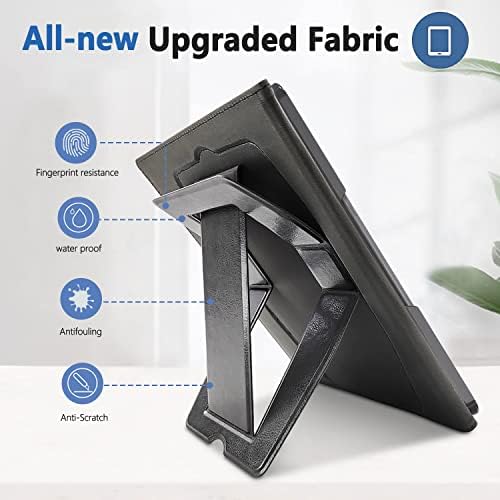 E NET-CASE Case for Kindle Scribe 10.2 inch 2024 & 2022 Released, Multi-Viewing 360 Degree Rotating Cover with Stand, Auto Sleep/Wake with Pen Holder, (Black) - Image 3