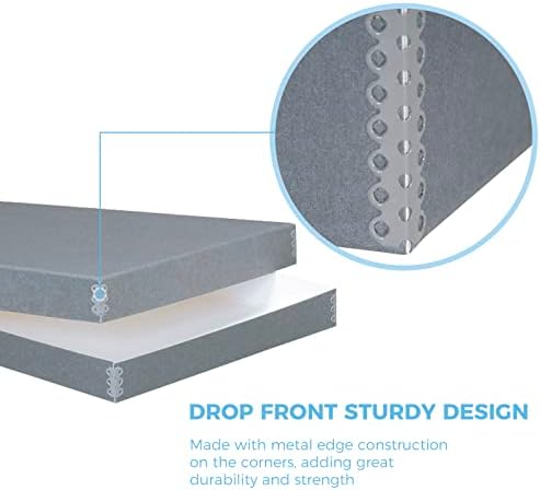 Lineco, Archival Newspaper Preservation Storage Box, 22''x15''x2'', Gray - Image 4