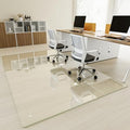 [Tempered Glass] 48" x 80" Glass Office Chair Mat for Carpet by KOONMI