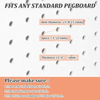 JMIATRY 150PCS Pegboard Hooks 4Inch Carbon Steel Peg Board Hook for Hanging - Image 4