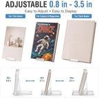 Hushee 10 Pack 5.91 inch Acrylic Book Stand for Display Adjustable - Image 4