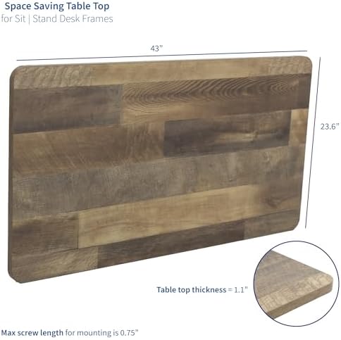 VIVO Reclaimed Wood 43 x 24 in Solid Table Top, DESK-TOP43P - Image 3