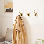khtumeware 10 Pack 3inch Zinc Alloy Brushed Gold Towel Hooks - Image 3