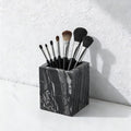 Natural Marble Toothbrush Holder: Pen Holder - Makeup Brush Holder - Marble Organizer for Vanity- Cup for Bathroom - Office & Home Utensil Holder - Desk Organizer - Dark Gray by Unknown