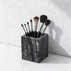 Natural Marble Toothbrush Holder: Pen Holder - Makeup Brush Holder - Marble Organizer for Vanity- Cup for Bathroom - Office & Home Utensil Holder - Desk Organizer - Dark Gray by Unknown