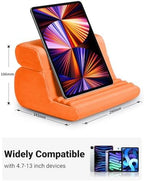UGREEN Tablet Pillow Stand for Lap Soft Holder Bed with 3 Viewing Angles Adjustable Home Office Accessories Compatible with iPad Pro 13 12 11 10.5 Air Mini 5 4 3 2 Phone 16 15 14 E-Reader Orange - Image 6