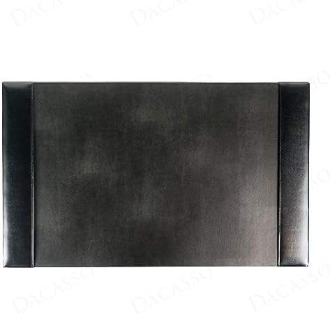 Dacasso Black 30" x 18" Desk Pad/Desk Mat/Desk Protector, Bonded Leather, 30.00 x 18.00 x 0.50 (PR-1403) - Image 6