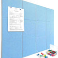 Cork Boards for Walls 48" x 36" Felt Board Alternative, 12 Pack Felt Wall Tiles Bulletin Board, Large Cork Board for Office Pin Board Tack Board Cork Boards by YOPCDJ