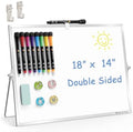 TSJ OFFICE Small White Board - 18 X 14 Inches Silver Framed Dry Erase Board by TSJOFFICE-WipeCleanThinkGreenWorkSmart