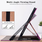 Case for Kindle Fire HD 10 & 10 Plus Tablet (13th/11th Generation, 2023/2021 Release) 10.1" - PU Leather Flip Case with Elastic Band & Card Slots/Holder, Multi-Angle Stand Cover - Colorful Butterfly - Image 3