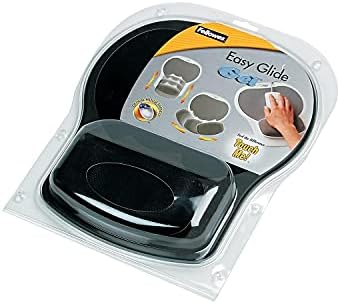 Fellowes Easy Glide Gel Mouse Pad Wrist Rest - Black (93730) - Image 3