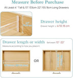 Vtopmart 4" High Drawer Dividers for Clothes, 13"-22" Adjustable, 12 pack - Image 3