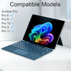 mobee Keyboard for Microsoft Surface Pro Copilot+ (11th Edition) / Pro 11/10 / 9/8 / X, 13 inch, Detachable Type Cover with Touchpad, Pen Holder (Sapphire) - Image 2