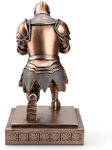 Medieval Warrior Knight Pen Holder Fun Desk Accessories Paperweight Copper - Image 5