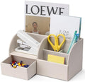 VLANDO PU Leather Desk Organizer with Drawer,6 Compartments by VLANDO