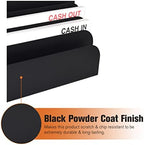 BankSupplies STEELMASTER 6 Slot File and Desk Organizer Paper Organizer Black Powder Coat Finish - Image 3