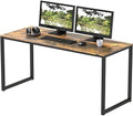 SHW Mission 48-Inch Home Office Computer Desk, Rustic Brown by SHW