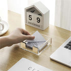 3Pcs Sticky Notes Memo Pad Holder Dispenser Rose Gold with Acrylic Clear Desk Supplies Organizer Accessories Office Notepad Holder(Marble gold) - Image 5